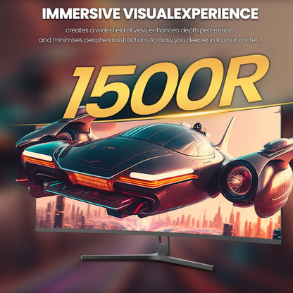 34" 144Hz Ultrawide Curved Gaming Monitor ,WQHD 3440 * 1440P, 21:9 1500R Computer Monitor, 1Ms(Gtg) with Adaptive Sync, 99% SRGB, DP & HDMI Port, Black