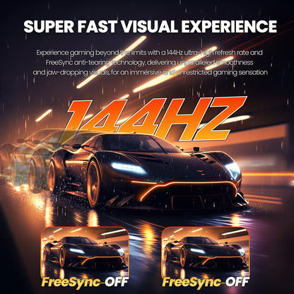34" 144Hz Ultrawide Curved Gaming Monitor ,WQHD 3440 * 1440P, 21:9 1500R Computer Monitor, 1Ms(Gtg) with Adaptive Sync, 99% SRGB, DP & HDMI Port, Black